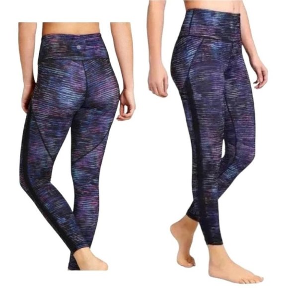 Athleta Leggings Size‎ Small Interstellar High-Rise Mesh Chaturanga Tight 7/8 - Picture 1 of 11